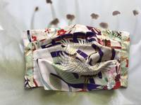 Gesichtsmaske - Fächer Kranich weiß Gesichtsmaske - Fächer Kranich weiß