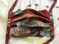 Gesichtsmaske Drache burgund Gesichtsmaske Drache burgund