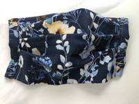 Gesichtsmaske Blumen Watercolor Blau Gesichtsmaske Blumen Watercolor Blau