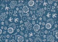 Blumen & Vogel blau Blumen & Vogel blau