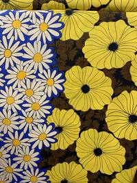 Retro flower yellow blue Retro flower yellow blue