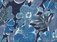 Blumen blau Quadruple gauze Blumen blau Quadruple gauze