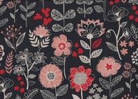 Nordic Flower black Nordic Flower black
