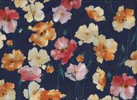 Watercolor Poppy dark blue (Lawn) Watercolor Poppy dark blue (Lawn)