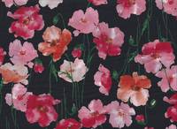 Watercolor Poppy black (Lawn) Watercolor Poppy black (Lawn)