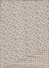 beidseitig Blümchen - karo grau beidseitig Blümchen - karo grau