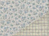 beidseitig Blümchen - karo blau beidseitig Blümchen - karo blau