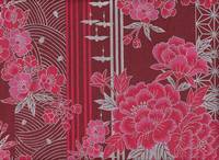 Kiku asanoha rot silber Kiku asanoha rot silber