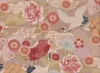 Kranich creme Chirimen Kranich creme Chirimen