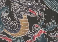 Drache groß dunkelgrau Drache groß dunkelgrau