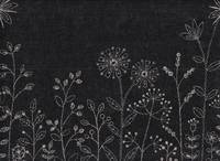 Etoffe - flower black Etoffe - flower black