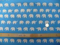 Elefanten groß weiß auf blau Elefanten groß weiß auf blau