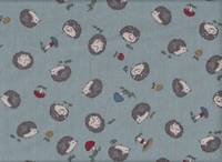 Igel & Pilze hellblau Igel & Pilze hellblau