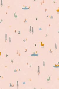 Cotton+Steel Dear Friends - Forest Cuties - Blush Cotton+Steel Dear Friends - Forest Cuties - Blush