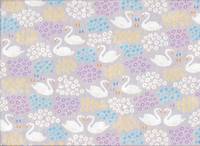 Schwäne grau double gauze Schwäne grau double gauze