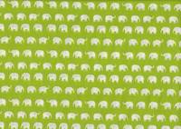 Elefanten klein weiß auf grün Elefanten klein weiß auf grün