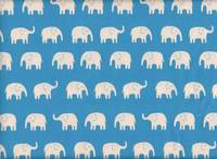 Elefanten groß weiß auf blau Elefanten groß weiß auf blau