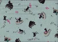 Musik Katze hellblau Musik Katze hellblau