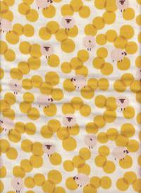 Schafe gelb double gauze Schafe gelb double gauze