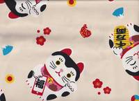 Winkekatze groß creme Winkekatze groß creme