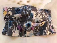 Gesichtsmaske Blumen Watercolor Grau Gesichtsmaske Blumen Watercolor Grau