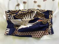 Gesichtsmaske Kranich Gold Blau Gesichtsmaske Kranich Gold Blau