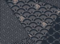 Patch Seigaiha blau Patch Seigaiha blau