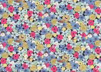 Katzen & Blumen blau Katzen & Blumen blau