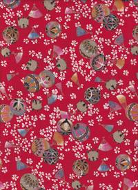 Blüten temari rot Blüten temari rot