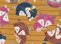 Big Animal - Fox yellow double gauze Big Animal - Fox yellow double gauze