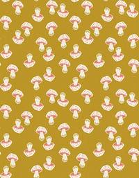 Cotton+Steel In The Woods - Mushroom - Citrine Cotton+Steel In The Woods - Mushroom - Citrine