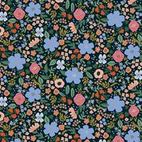 Cotton+Steel Primavera - Wild Rose - Black Metallic Cotton+Steel Primavera - Wild Rose - Black Metallic