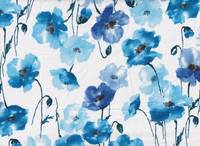 Watercolor Poppy blue (Lawn)