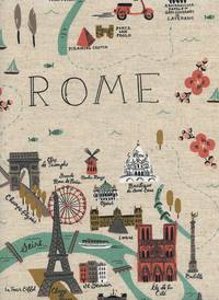 Cotton+Steel Les Fleurs - City Maps - Natural Canvas Cotton+Steel Les Fleurs - City Maps - Natural Canvas
