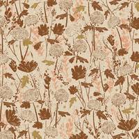 Cotton+Steel Summer Folk - Wander Field - Clay Unbleached Canvas Cotton+Steel Summer Folk - Wander Field - Clay Unbleached Canvas