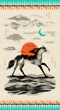 Cotton+Steel Sunrise Red Panel Cotton+Steel Sunrise Red Panel