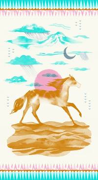 Cotton+Steel Sunrise Pink Panel Cotton+Steel Sunrise Pink Panel