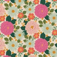 Cotton+Steel Floral Daydream - Garden Path Unbleached Canvas Cotton+Steel Floral Daydream - Garden Path Unbleached Canvas