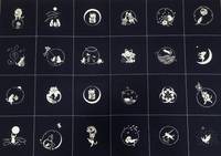 Panel Katzen blau Panel Katzen blau