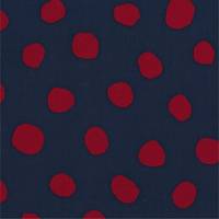 Punkte groß navy rot Punkte groß navy rot