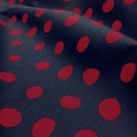 Punkte groß navy rot Punkte groß navy rot