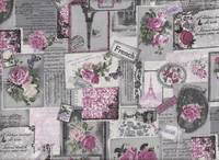 Vintage Patch Paris grau Vintage Patch Paris grau