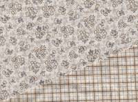 beidseitig Blümchen - karo grau beidseitig Blümchen - karo grau