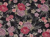 Chrysanthemen schwarz Chirimen Chrysanthemen schwarz Chirimen