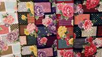 Modern - Kiku Patch blau Modern - Kiku Patch blau