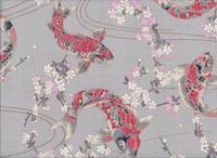 Koi & Sakura grau Koi & Sakura grau