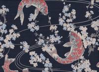 Koi & Sakura dunkelblau Koi & Sakura dunkelblau