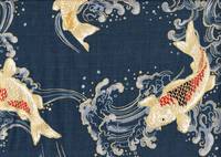 Koi & Wellen petrol Koi & Wellen petrol