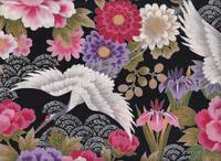 Kranich groß schwarz silber Kranich groß schwarz silber