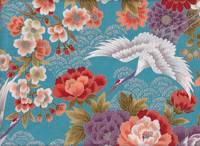 Kranich groß hellblau silber Kranich groß hellblau silber